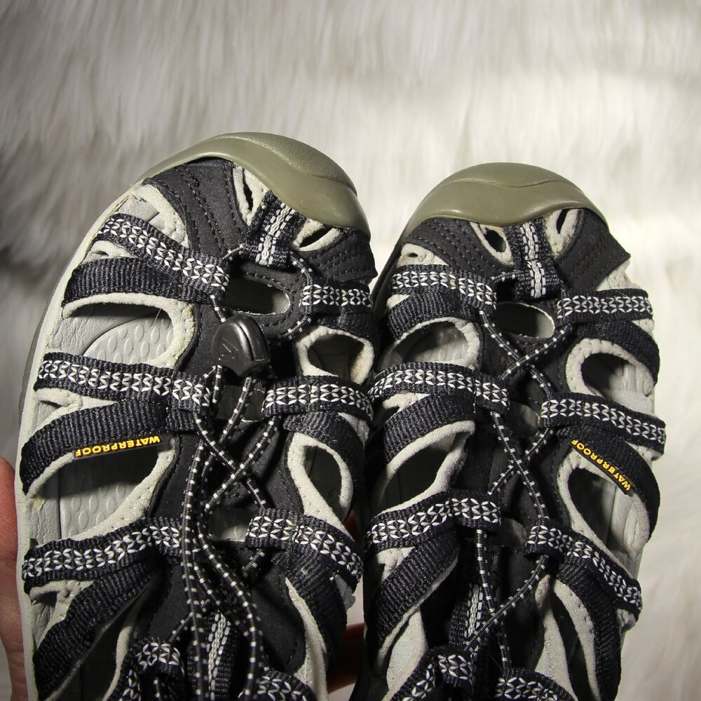 KEEN Women’s Waterproof Sandals Black Gray Size 7.5 Closed Toe Shoes 1008448 - Picture 13 of 14